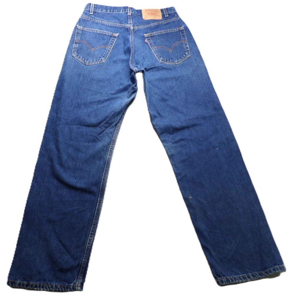 Y2K Levis 569 Loose Straight Jeans Men W30 L32 Blue Denim Baggy Skater Vintage